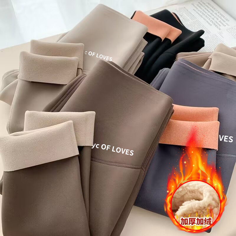 云感磨毛鲨鱼裤加绒鲨鱼裤高腰无痕瑜伽裤打底裤