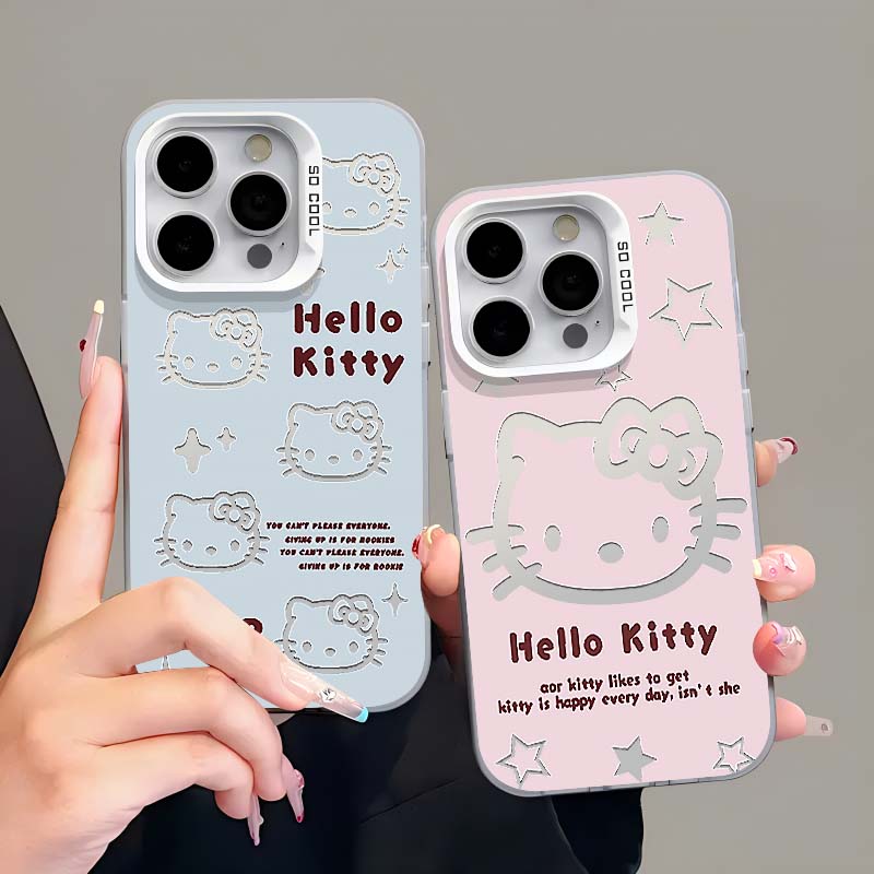 可爱凯蒂猫苹果华为vivo小米oppo适用iPhone15全包14卡通手机壳女