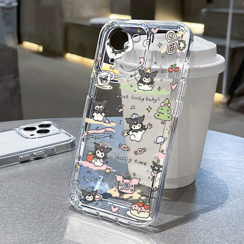 涂鸦库洛米日常iphone15/13苹果14pro手机壳华为vivo小米oppo套12