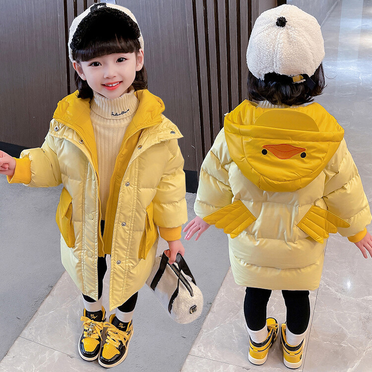 连帽时尚童装女童棉袄棉服动物洋气岁岁中小童新款女宝小女孩岁潮