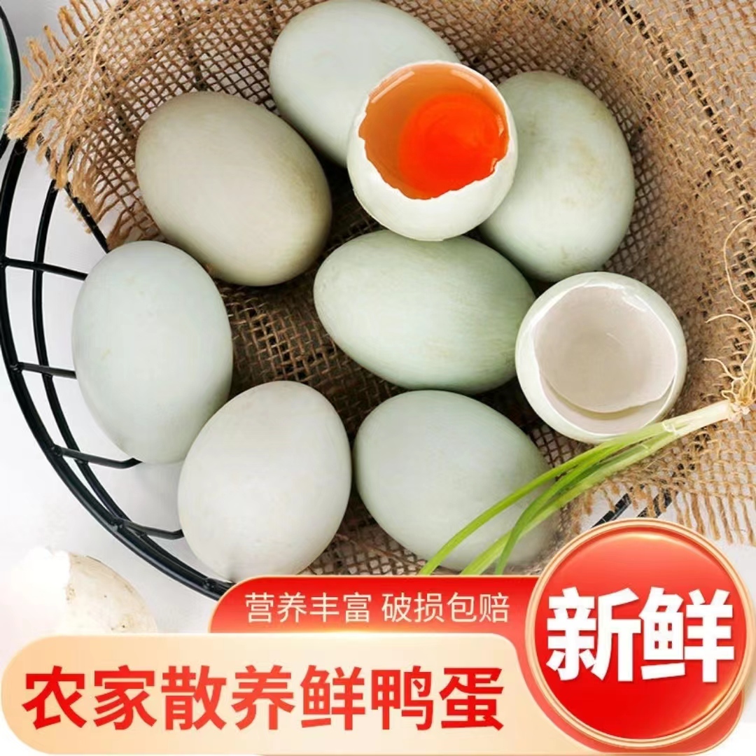【小芳家】新鲜农家散养 现捡现发 生鸭蛋土鸭蛋40枚/3.2-4斤