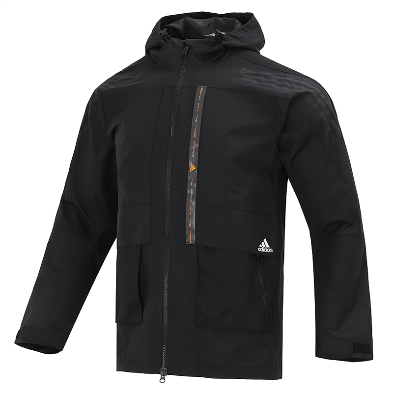 adidas/阿迪达斯男装夹克2023新款运动休闲训练连帽外套7401