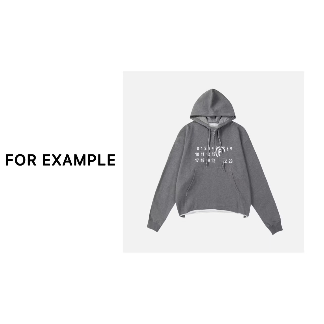 FE｜MM加绒连帽卫衣01 潮流卫衣时尚宽松灰色女士带帽长袖百搭