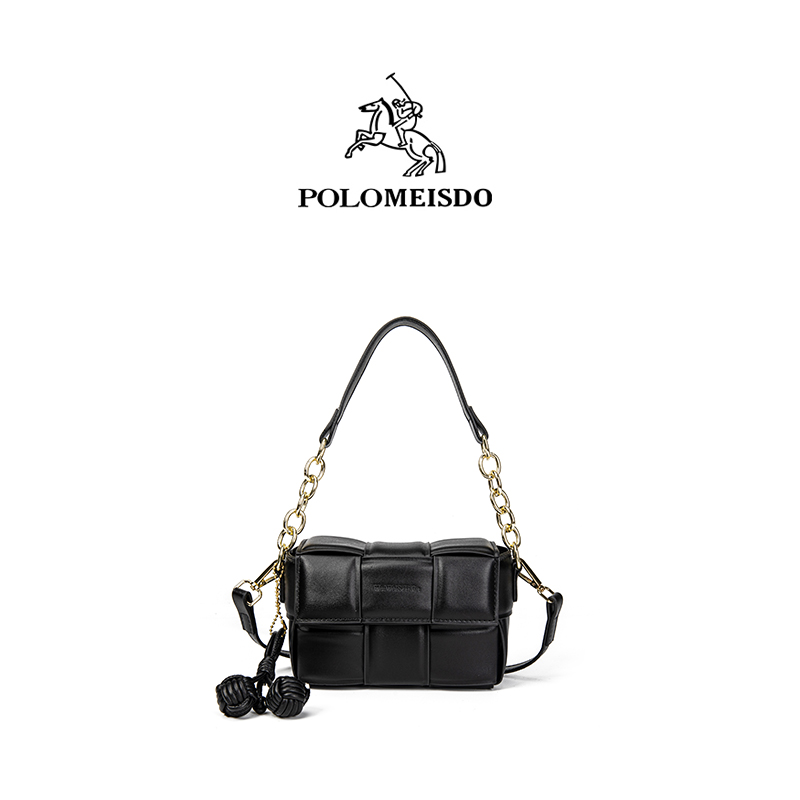 POLOMEISDO/保罗时尚百搭网红小泡芙编织单肩小众包MY02325L-69