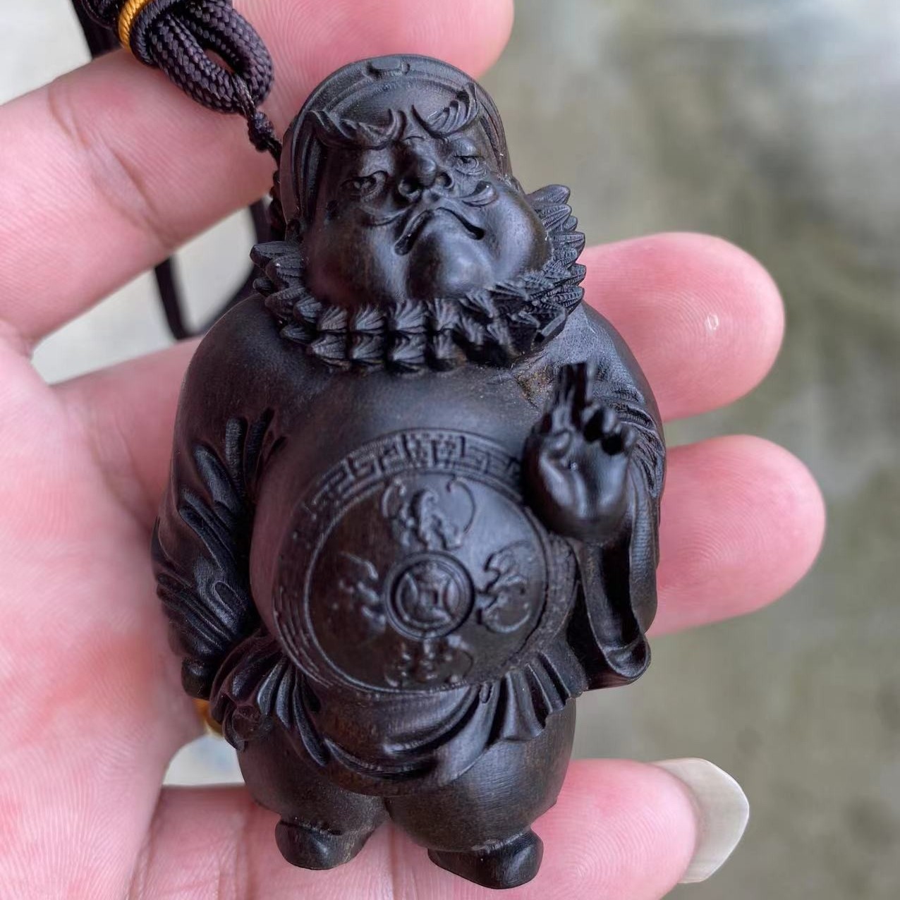 达拉干沉香木钟馗坠老料高油沉水精品天然原木雕刻文玩手把件