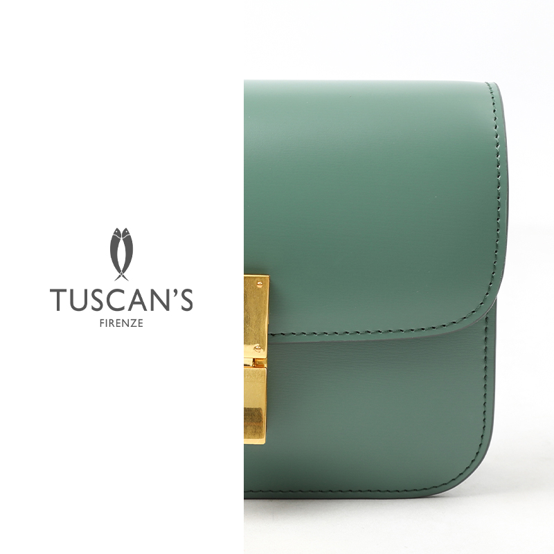 TUSCAN'S潮流百搭豆腐包高级感小方包包女士真皮斜挎包TS时代双鱼