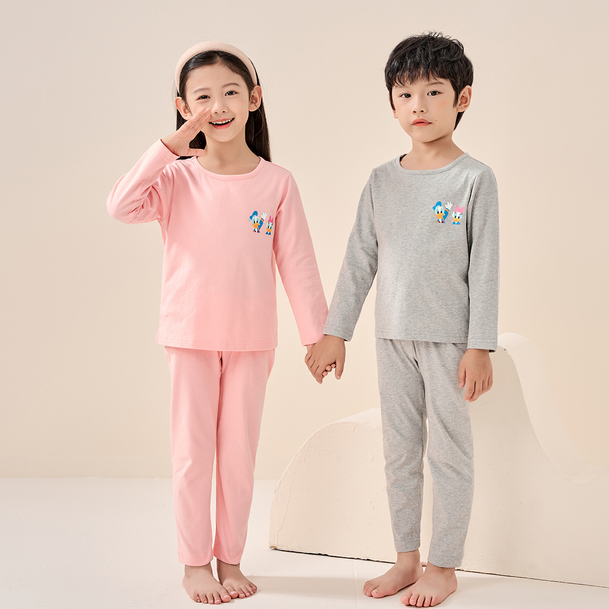 Disney/迪士尼春秋百搭儿童长袖打底衫套装XHE3ZZ041