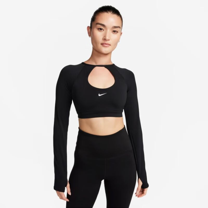 Nike耐克DF LS BRA紧身训练女子瑜伽健身衣运动长袖T恤FB4103-010