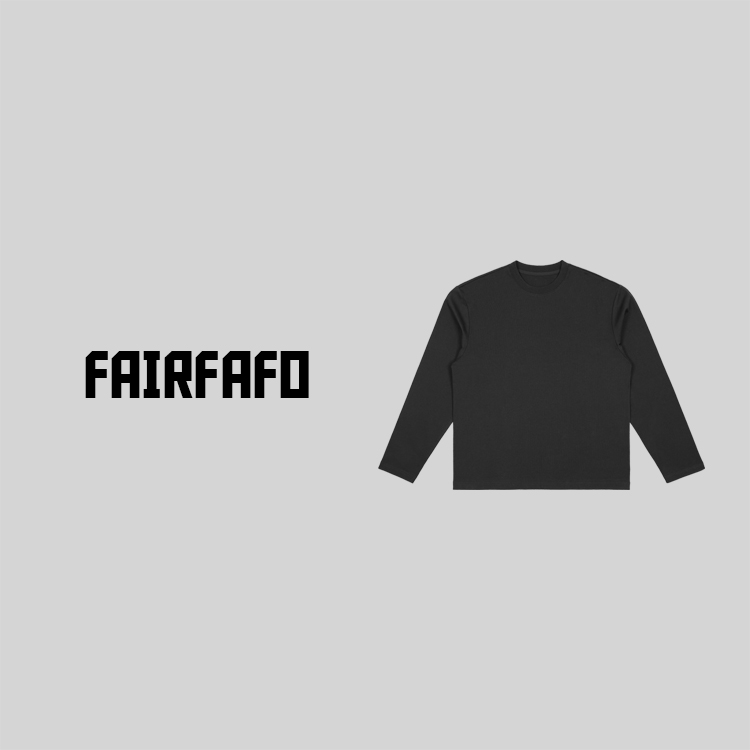 林肉肉【数字图案圆领长袖】CXSS311009休闲简约印花纯色内搭上衣