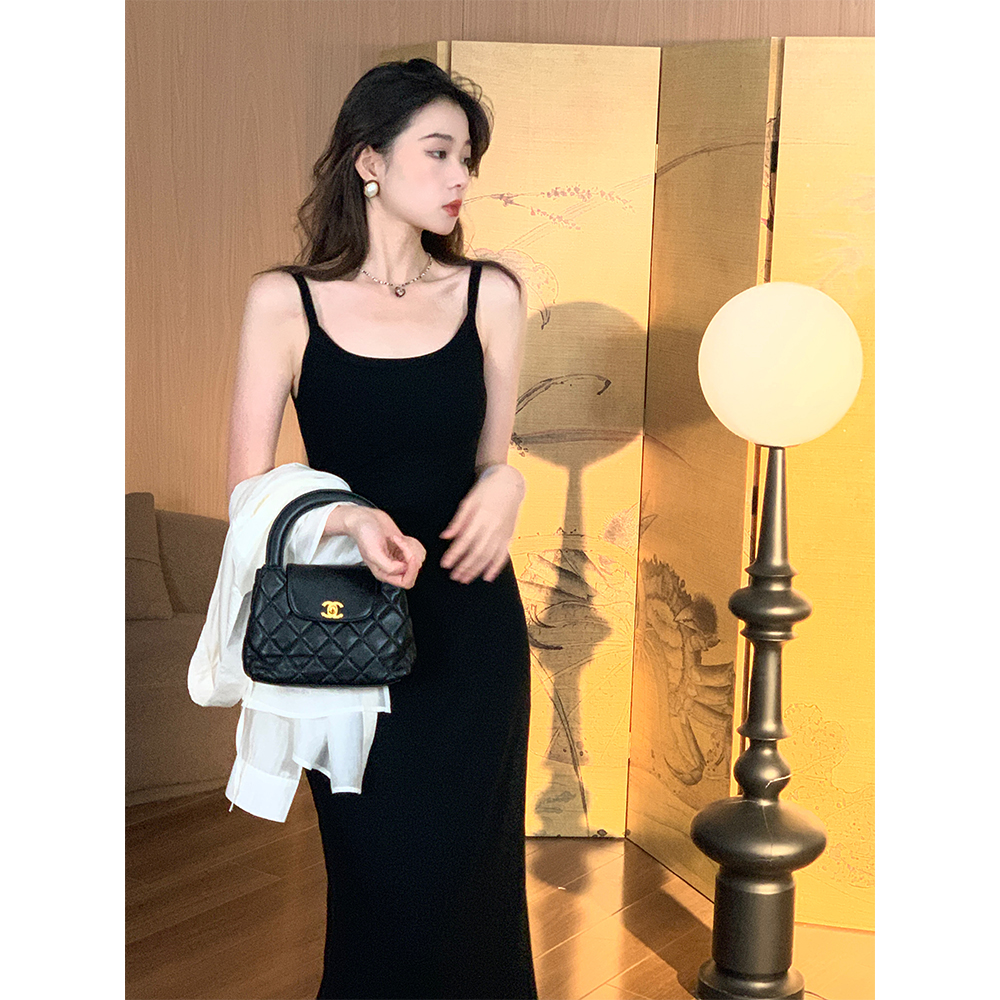 EIA一尧【超模比例】夏季纯欲气质显瘦休闲吊带连衣裙简约时尚裙