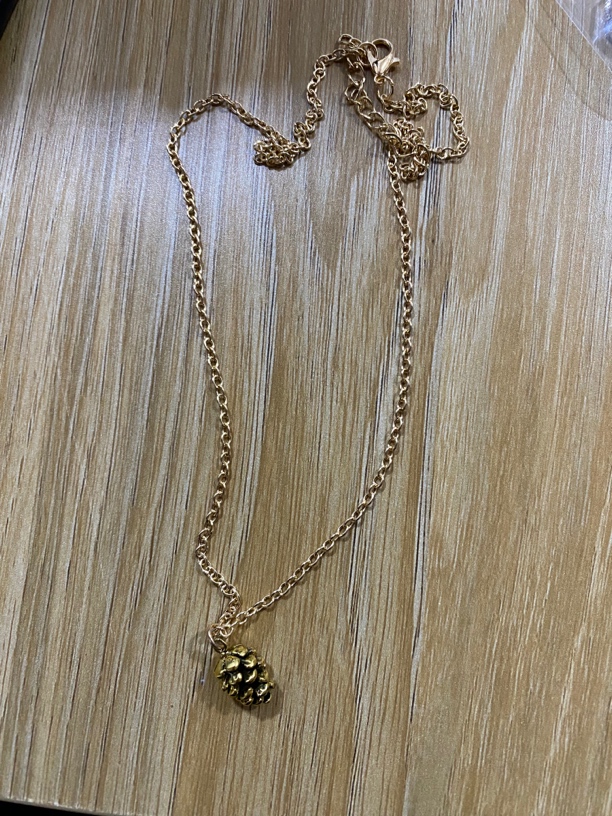 铜合金项链 孤品松果项链-090