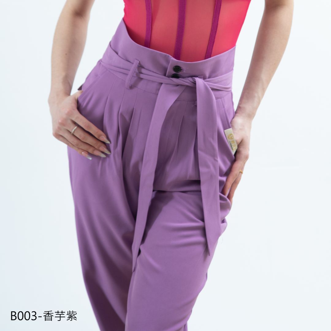 《玉姐姐同款》春夏拉丁舞裤女士高腰三颗扣时尚拉丁舞裤摩登男女