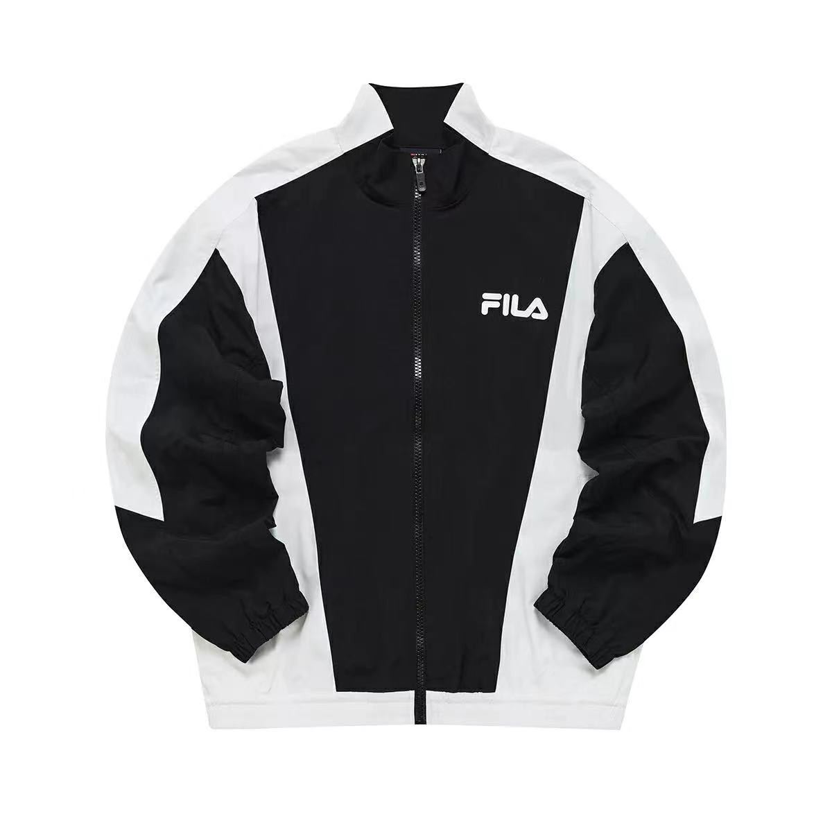 Fila/斐乐 潮牌男子梭织外套秋季时尚宽松立领运动上衣T11M233703