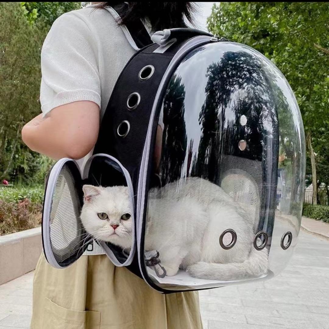 猫包外出便携双肩大容量透气方便太空包宠物包舒适出行太空舱狗包