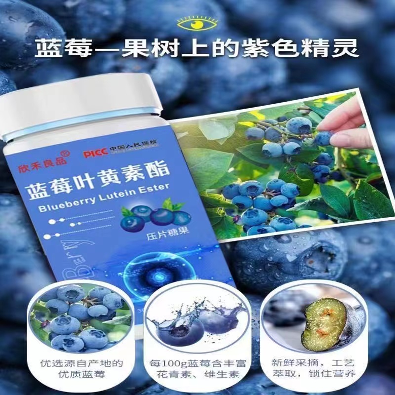 【欣禾良品】蓝莓叶黄素压片糖果L