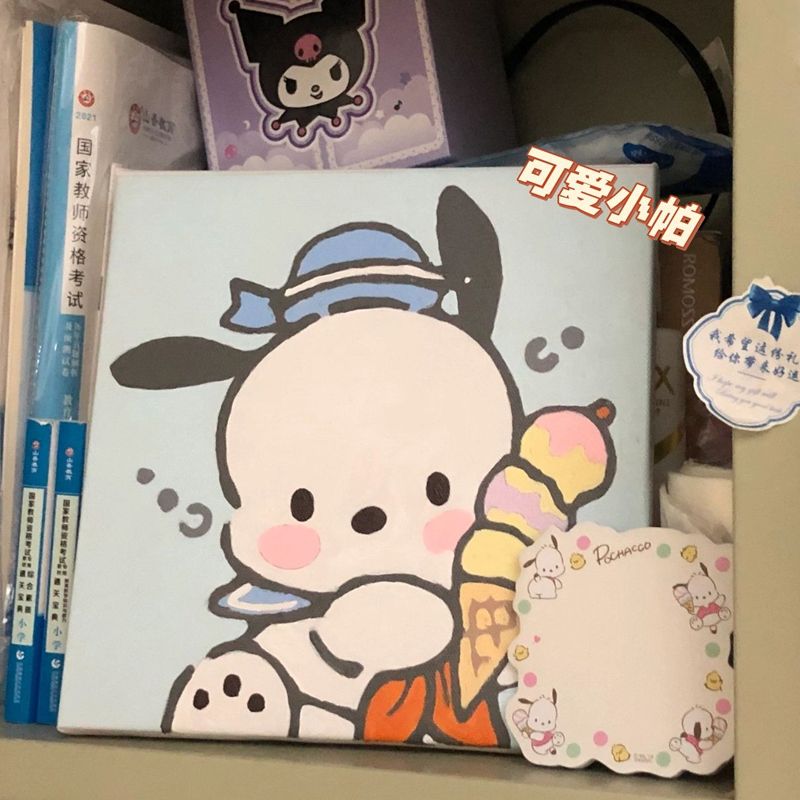 diy数字油画三丽鸥帕恰狗库洛米儿童益智卡通手工手绘填色画批发