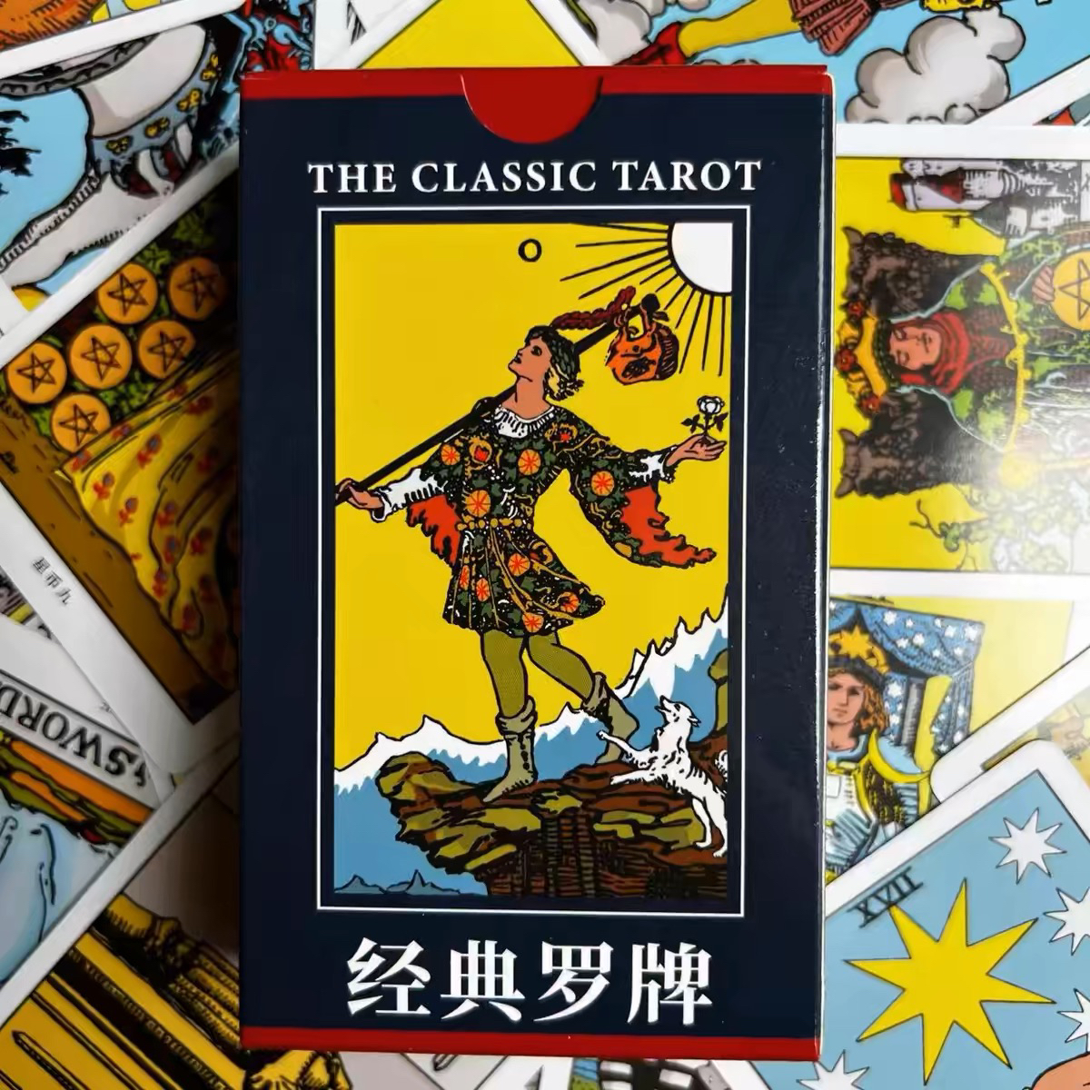 正版经典韦特卡罗牌塔入门中文tarot78张牌搭配指导教程桌游卡牌