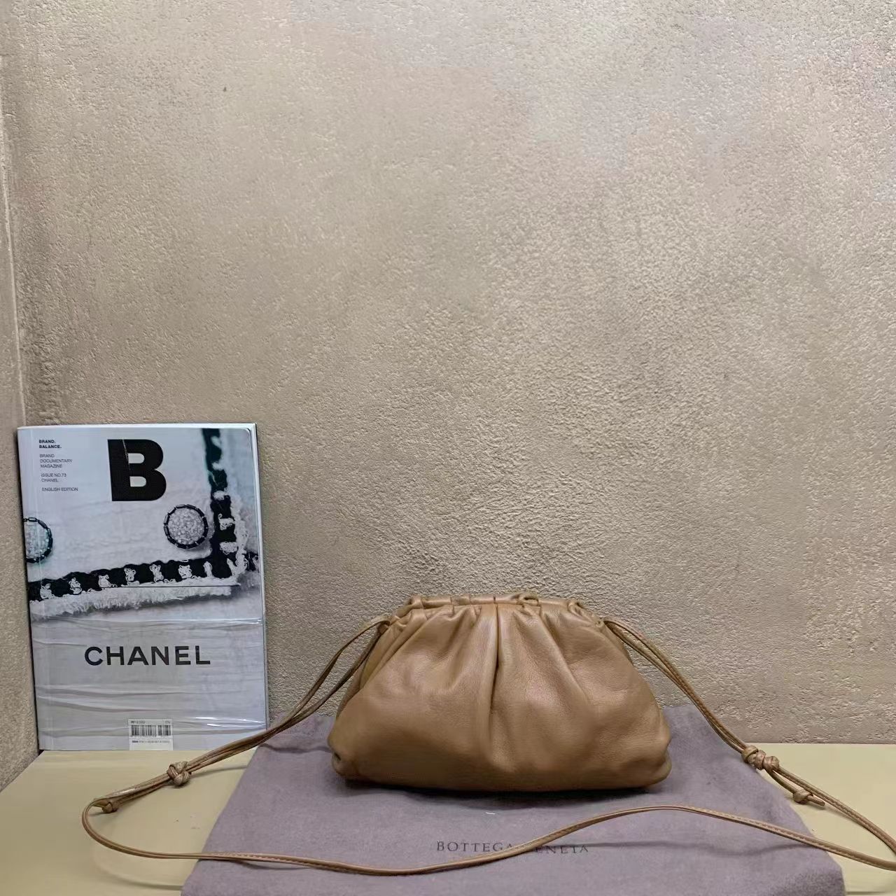 95新  壹臻中古/bv 焦糖色云朵包单肩包 52532237