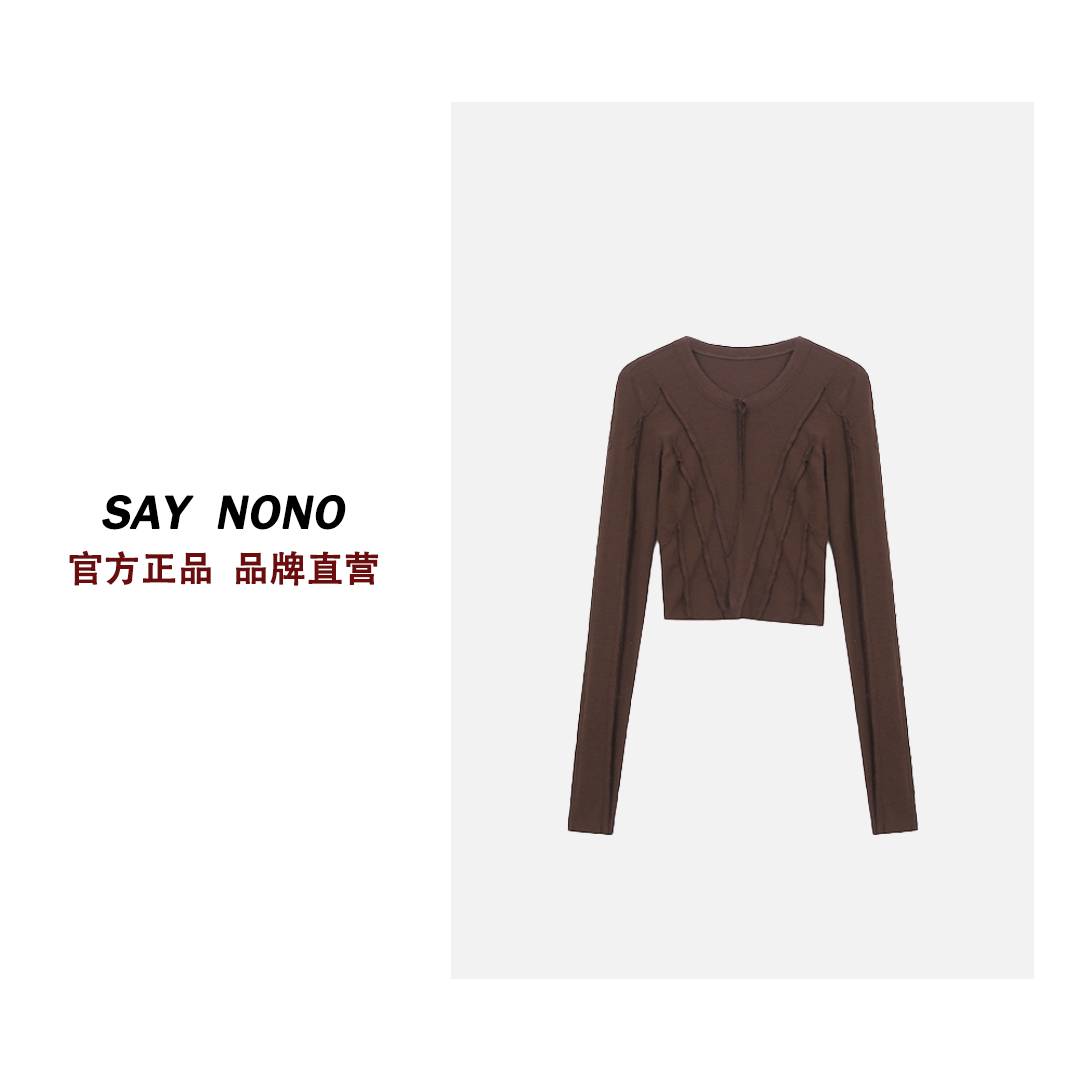 【懒猫nono】Say nono★冬日欧美风高腰长袖打底针织衫女TN/D23057