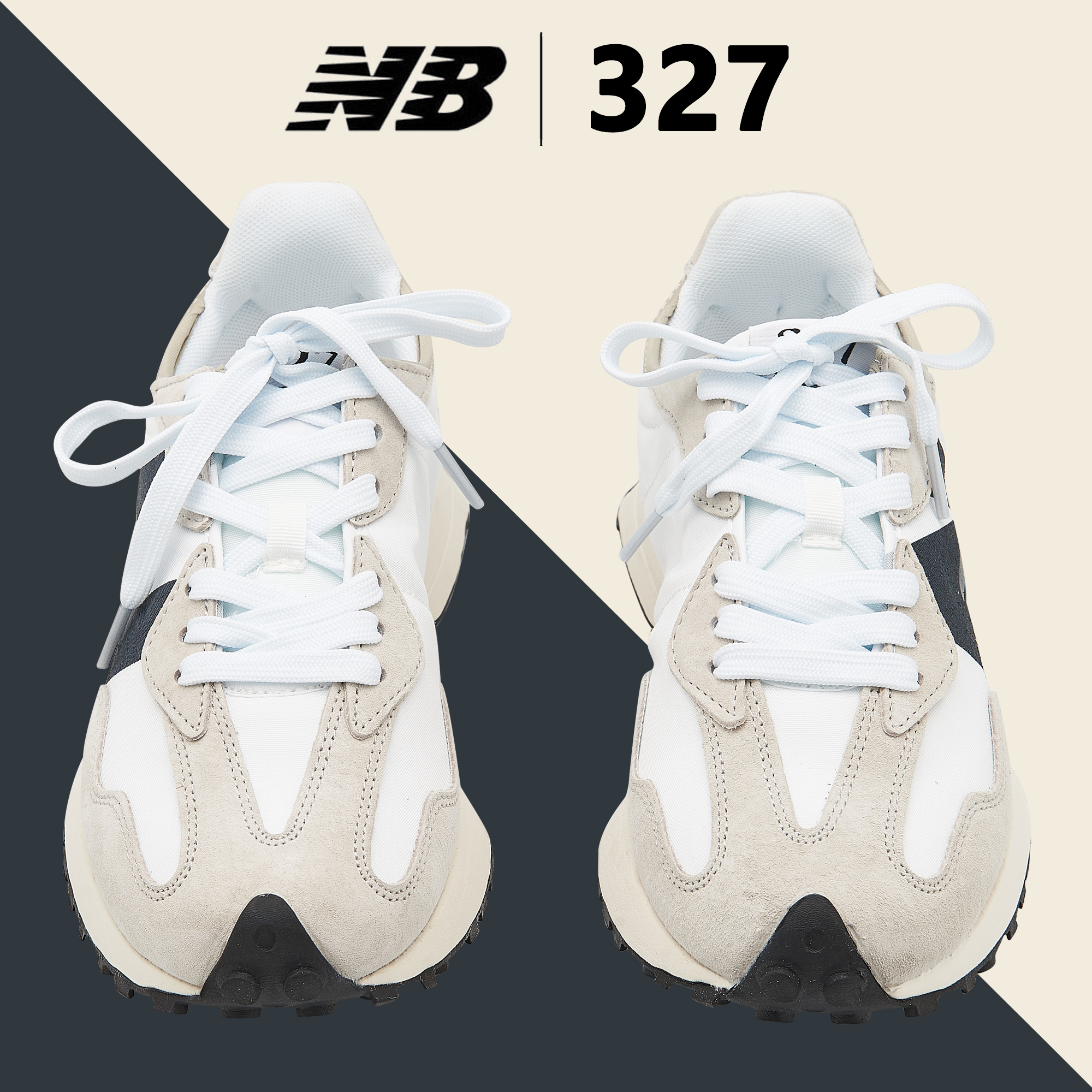 NB327运动鞋秋季男鞋百搭厚底休闲鞋小蛮腰阿甘女鞋复古跑步鞋ins