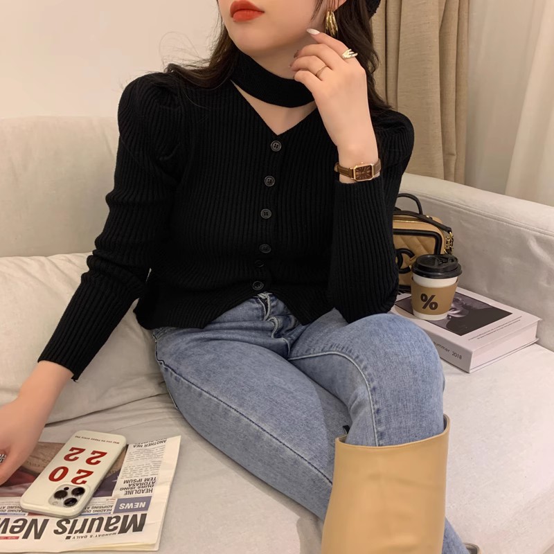 针织开衫女毛衣外套秋冬新款2024爆款时尚洋气内搭打底衫别致上衣