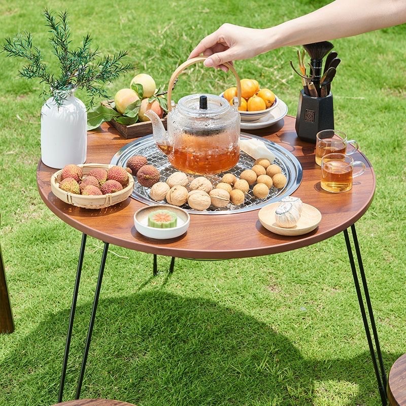 家用室内围炉煮茶烤火炉桌子烤奶茶罐炉子烧烤碳炉取暖盆户外器具