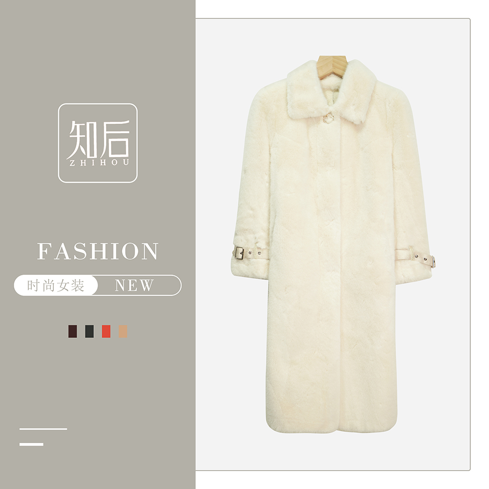 X24218【时光暖暖】（苏琳琳）高奢复古气质温柔风保暖立领冬季外套3D