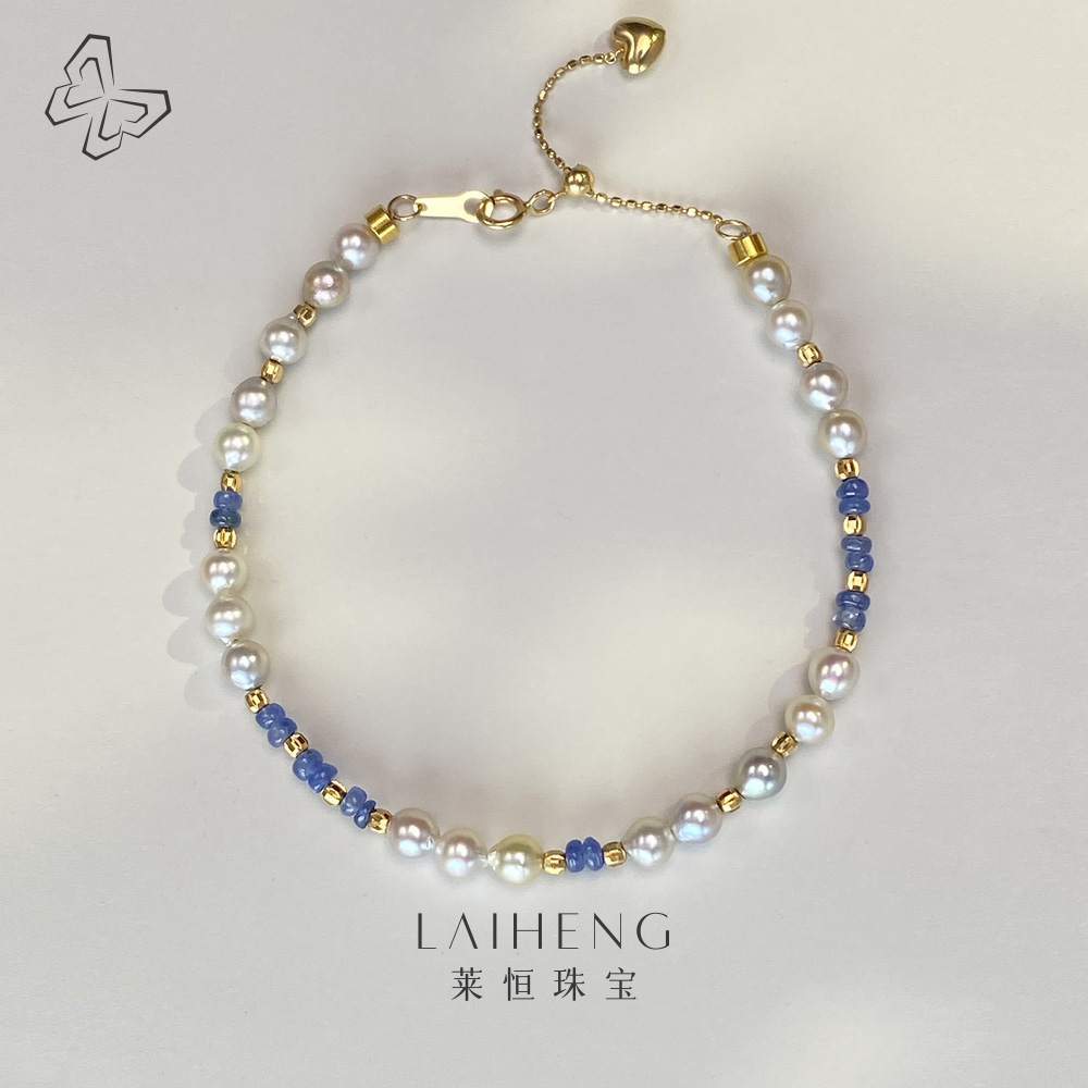 18K黄 海水珍珠手链 233671