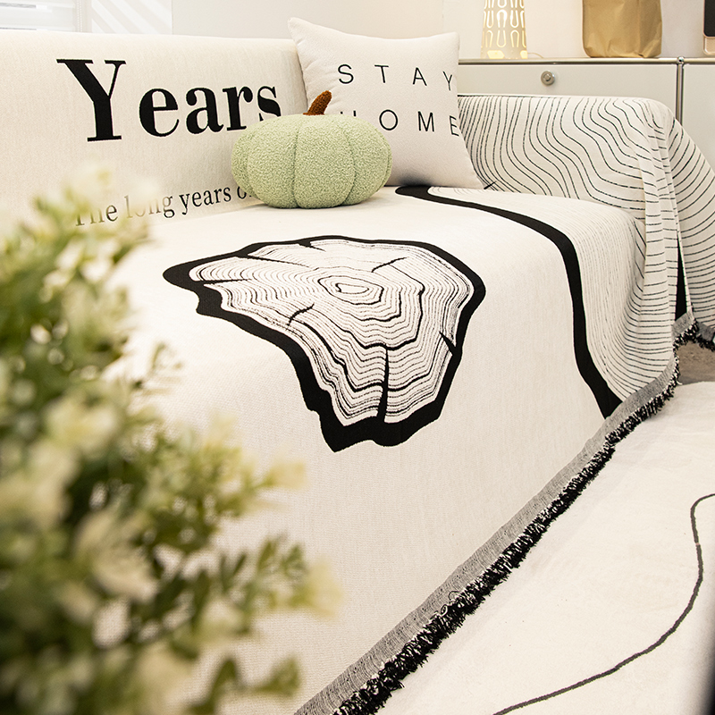 沙发盖布高级感雪尼尔ins客厅沙发全盖巾2023新款四季通用沙发毯