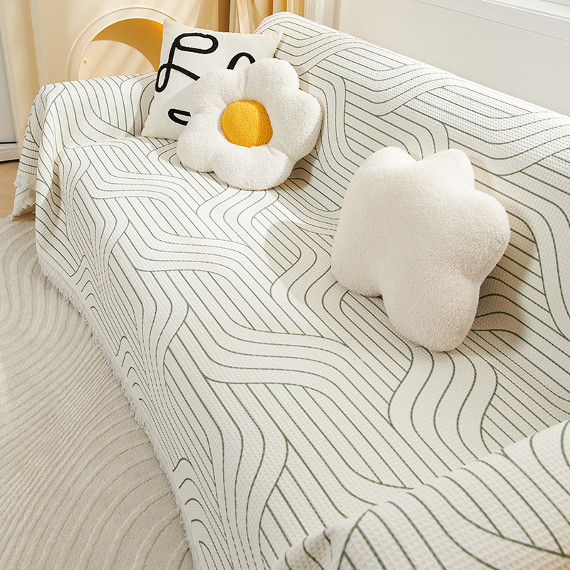 雪尼尔沙发盖布巾ins防尘沙发套罩防猫抓四季通用全包万能沙发毯