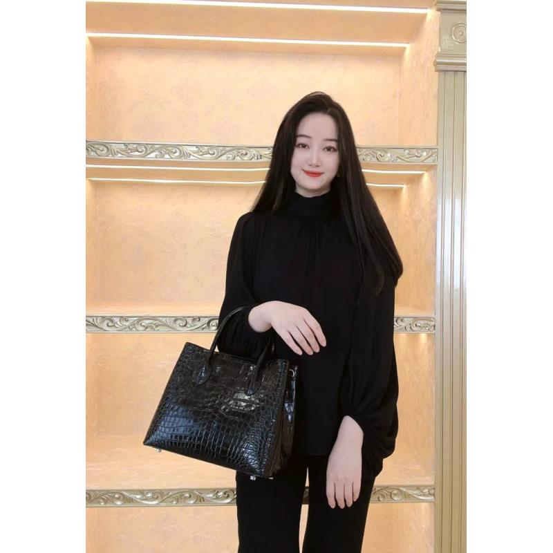 【LQ订制】手工打造真皮女士包包菱格牛角10127