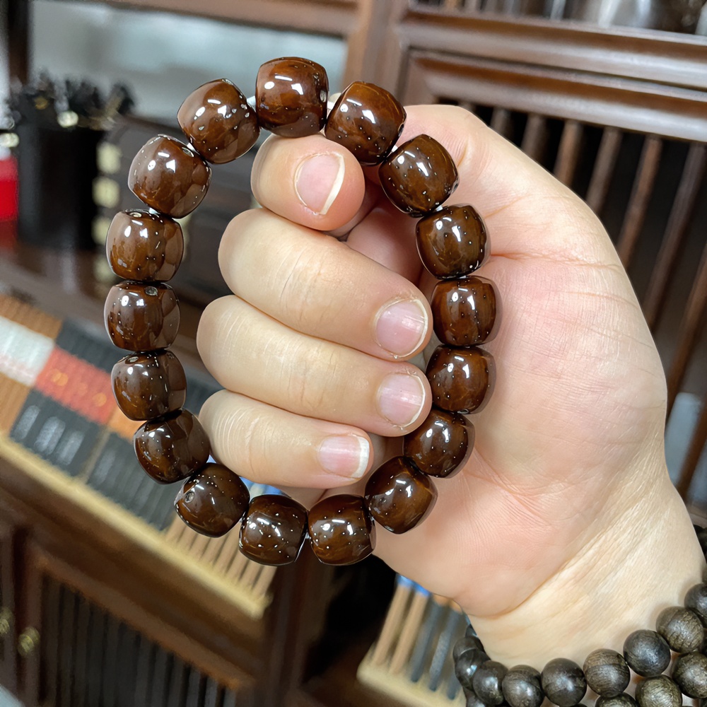 菩提紫金鼠1.2男女单圈文玩手串