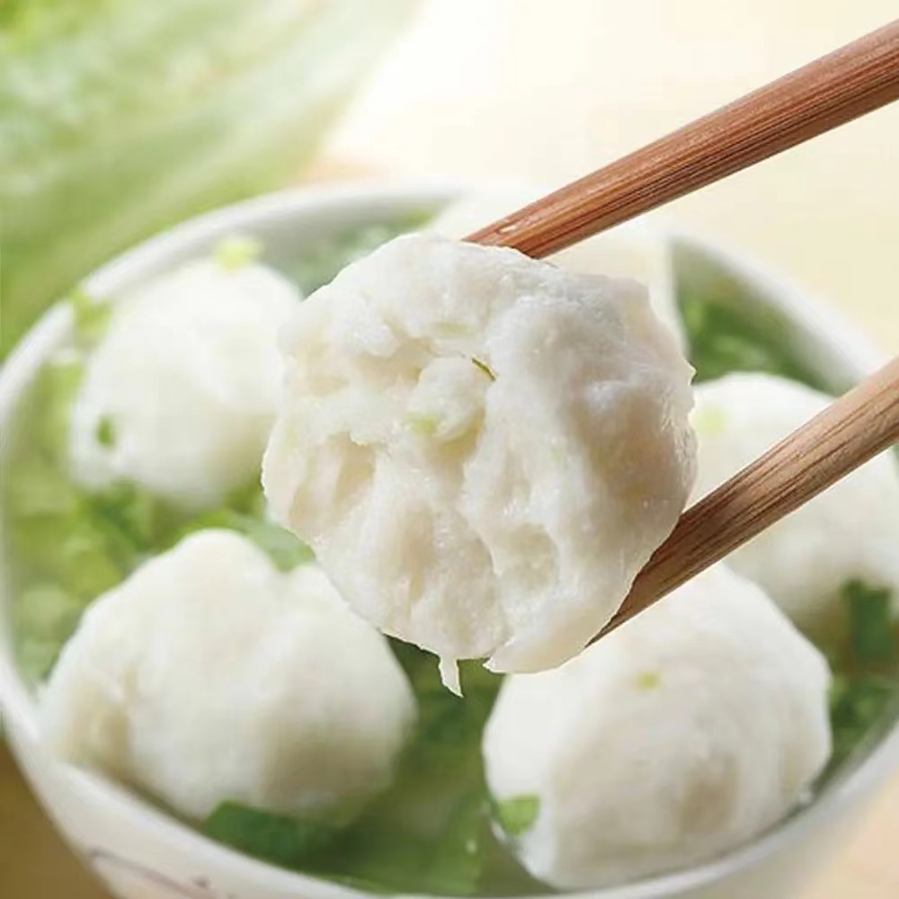 Anjoy/安井4袋】锁鲜装墨鱼丸鱼滑速冻生鲜预制菜火锅麻辣烫240g