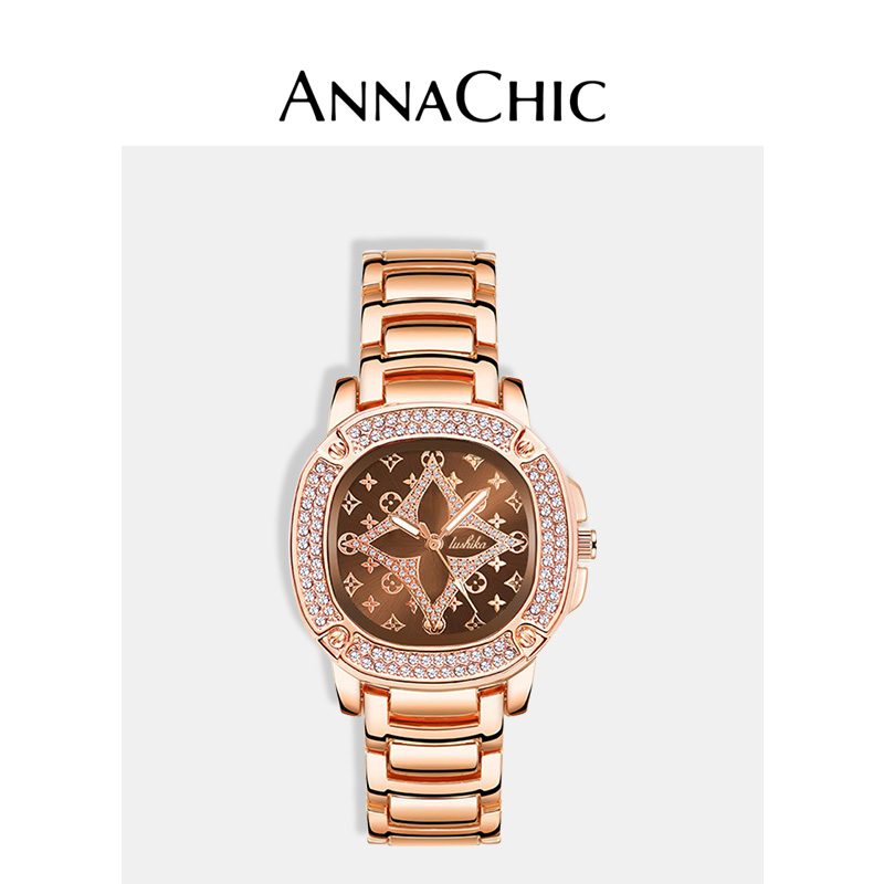 中古风古董派高定四叶草系列轻奢文艺气质大牌防水女表