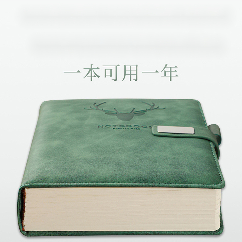 超厚笔记本本子a5复古简约ins学生风韩版日记本皮面商务会议记事