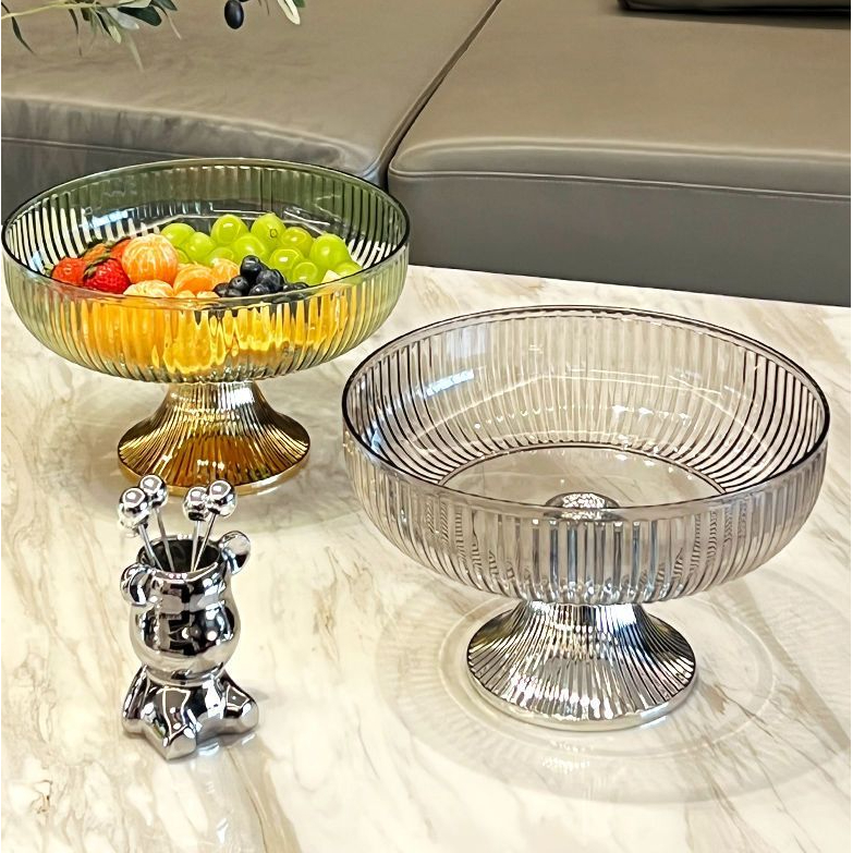 网红家用水果盘家用客厅茶几2023新款轻奢摆放零食糖果坚果干果收