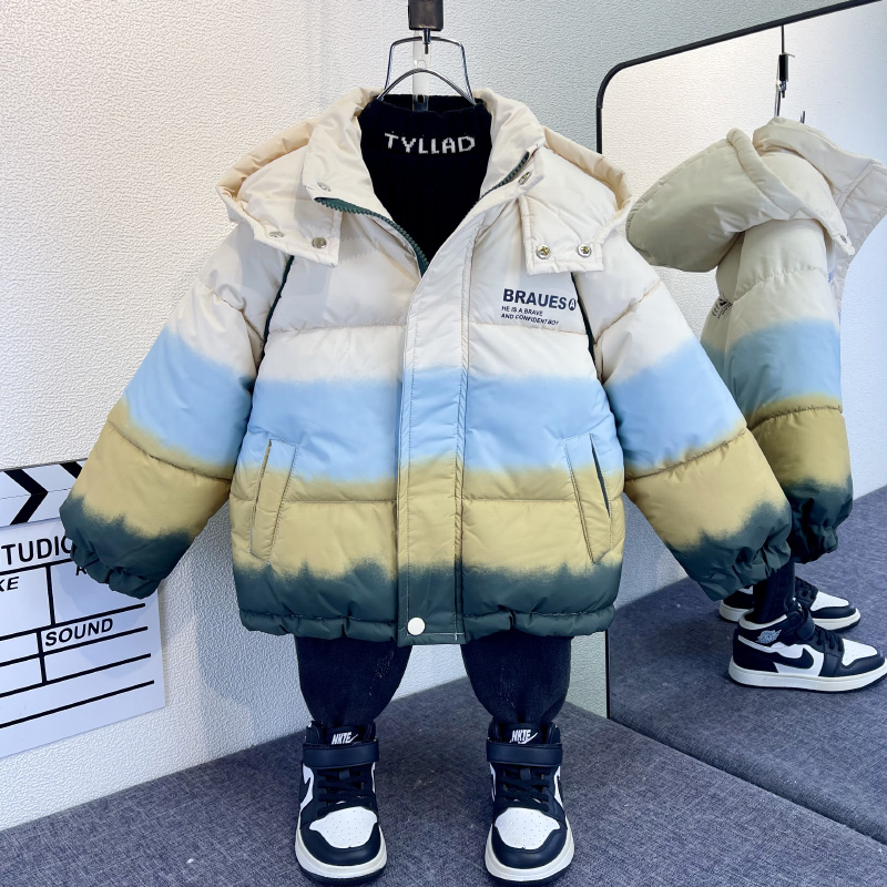 男童棉服冬季2023新款儿童秋冬加厚男孩棉袄洋气宝宝保暖棉衣外套