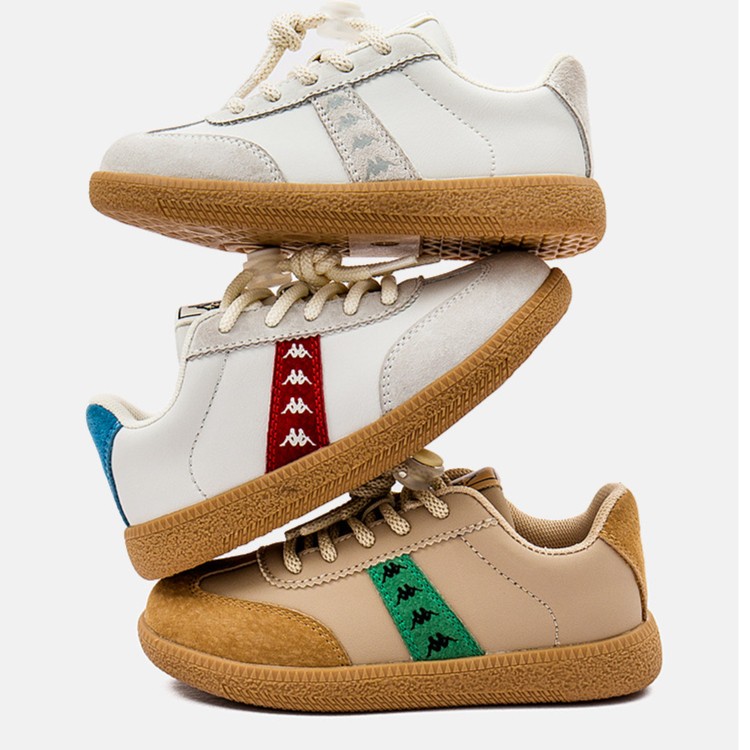 kappa卡帕童鞋防滑耐磨运动休闲徒步旅游鞋百搭德训鞋