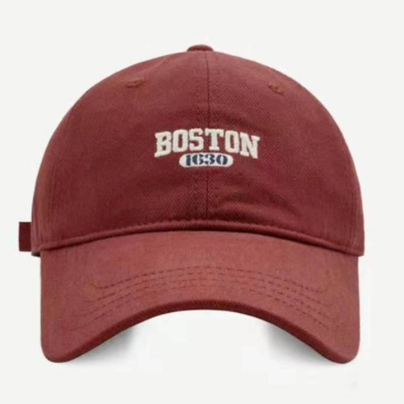 【加大头围BOSTON棒球帽】韩版棒球帽子男女显脸小百搭软顶鸭舌帽