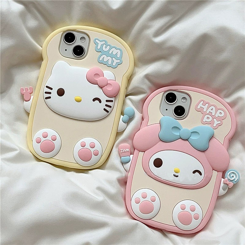 可爱kt美乐蒂苹果15手机壳iphone13/14promax立体硅胶11/12闺蜜款