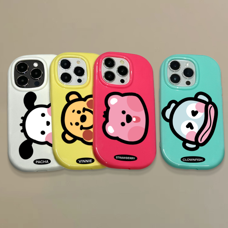 欧克里里可爱多巴胺卡通iPhone14Promax苹果13手机壳11/12软15女