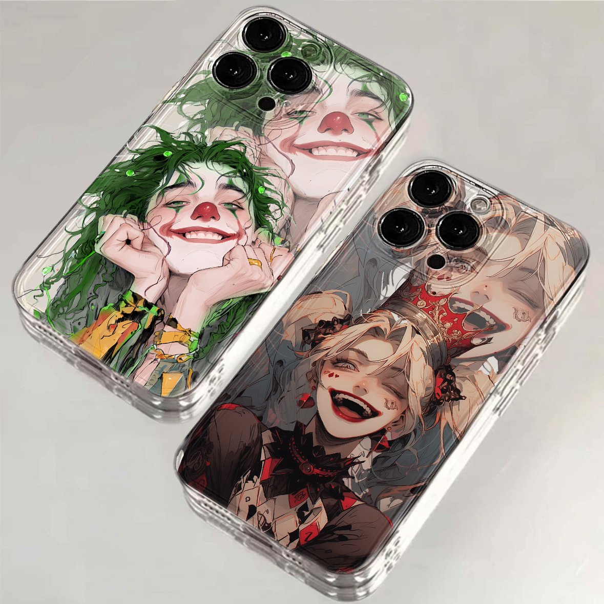 墨绿小丑透明太空壳phone14苹果15promax手机壳华为vivo小米oppo
