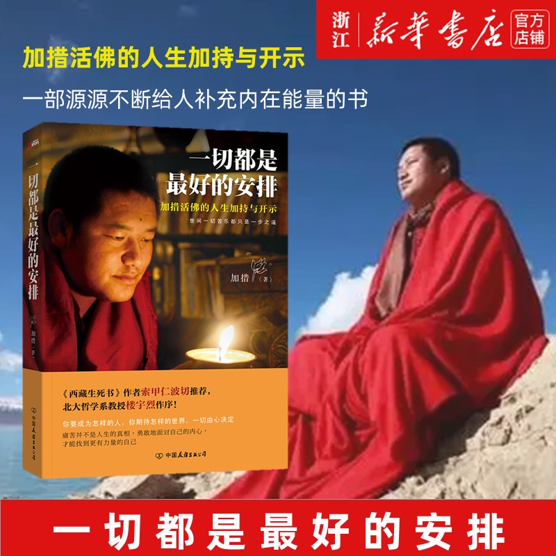 书籍图书一切都是好的安排加措活佛西藏生死书索甲仁波切推荐佛