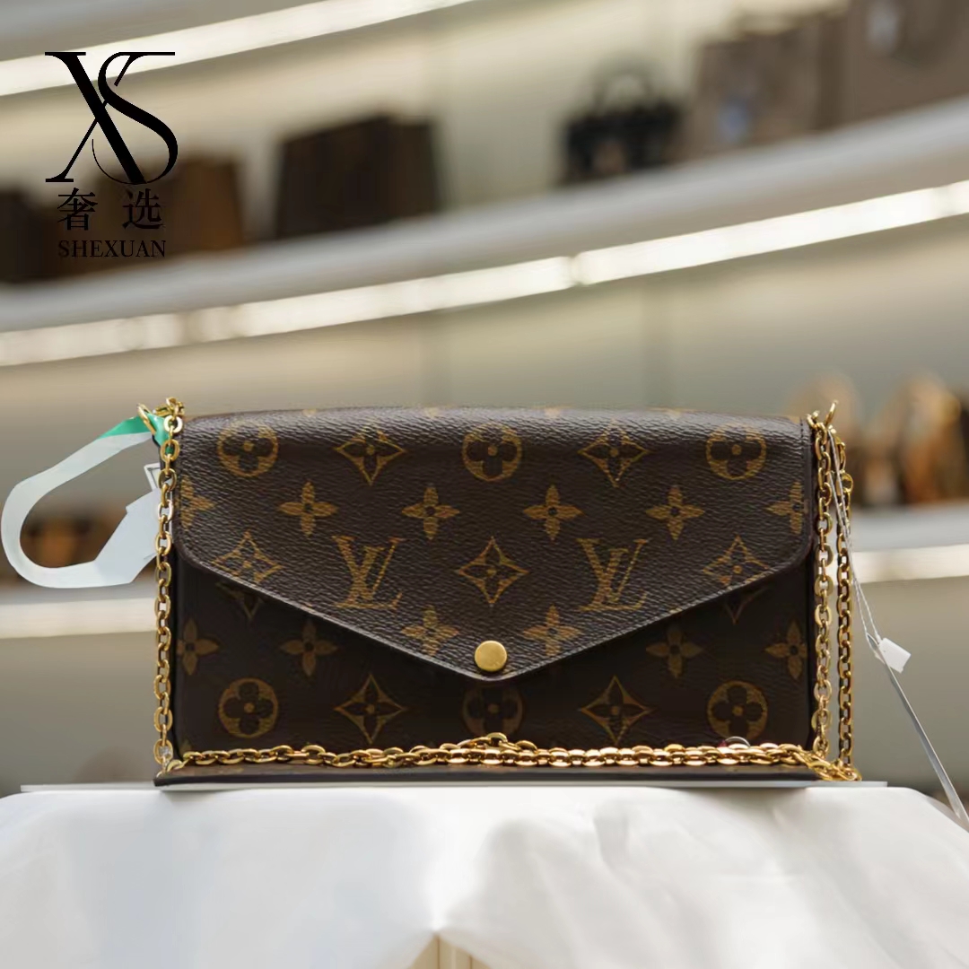 99新 LouisVuitton/路易威登 Lv 经典三合一 链条包 陈辰奢选