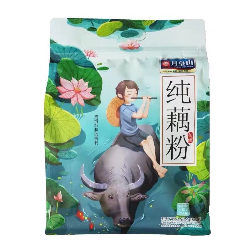 月皇山纯藕粉无添加白砂糖营养代餐即食冲饮700g/0lb蔬菜组合