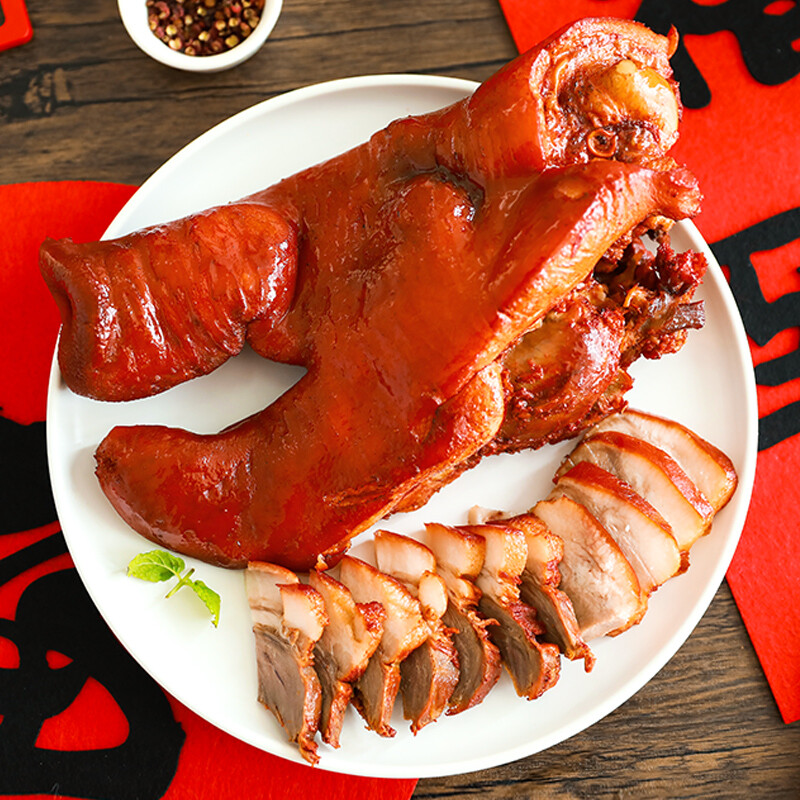 【猪头肉】五香猪头肉500克/袋真空包装卤味熟食下酒 即食冬天在家