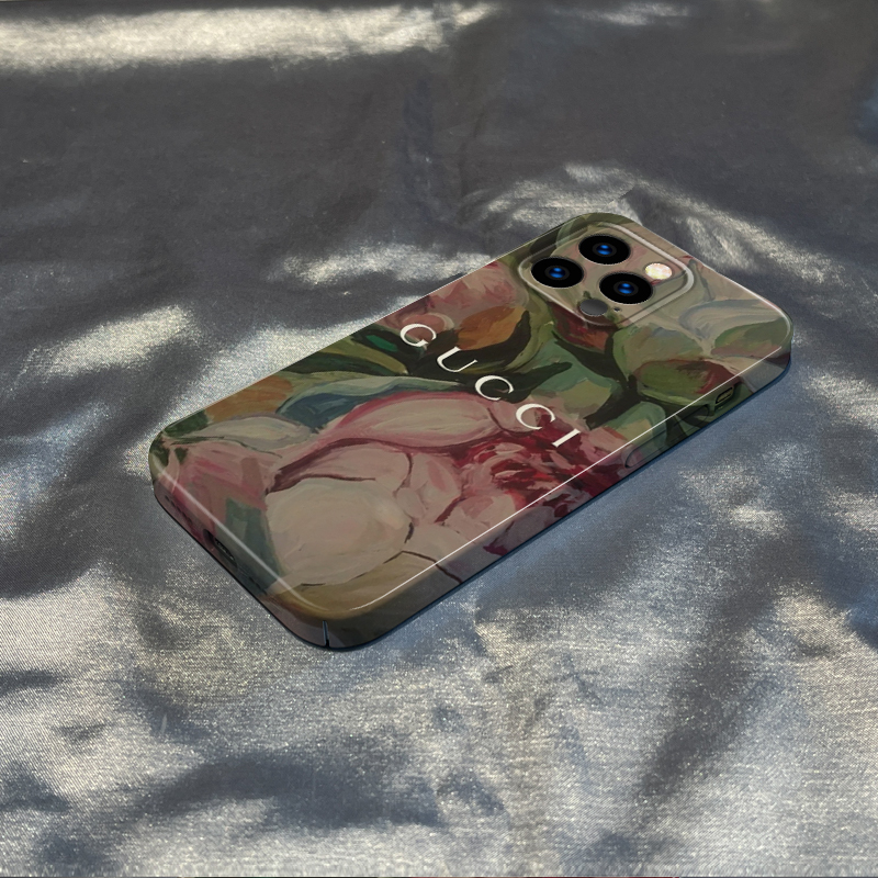 GUCCI古驰苹果适用iPhone13/14pro小米华为小众手机壳全包潮牌ins