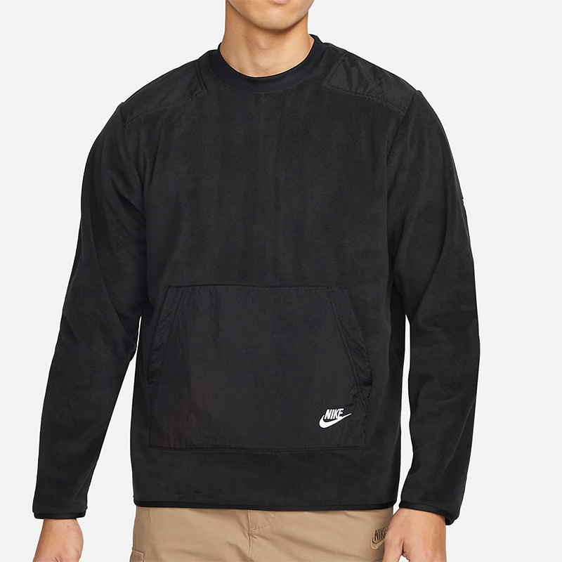 Nike耐克2023年冬季新款男子运动休闲圆领摇粒绒卫衣DD4855-010
