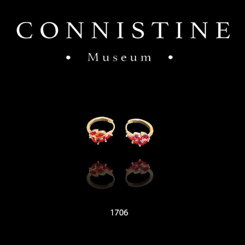 铜合金耳饰 1706时尚轻奢设计师精致素款小众百搭气质简约ins小巧