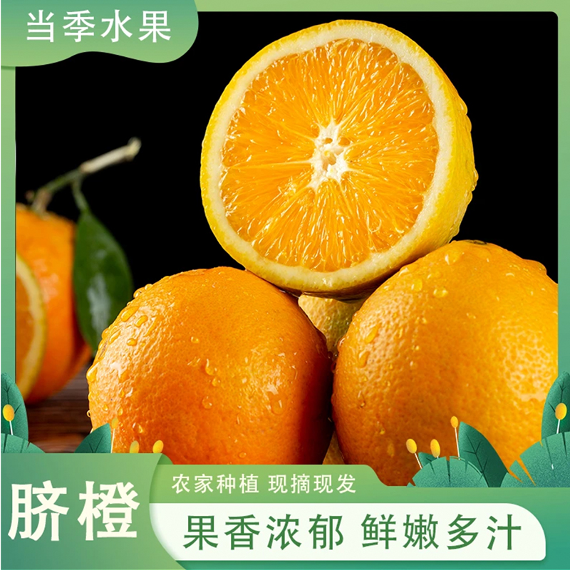 【20斤装】【湖南崀山脐橙 】 新鲜现摘现发果园直发